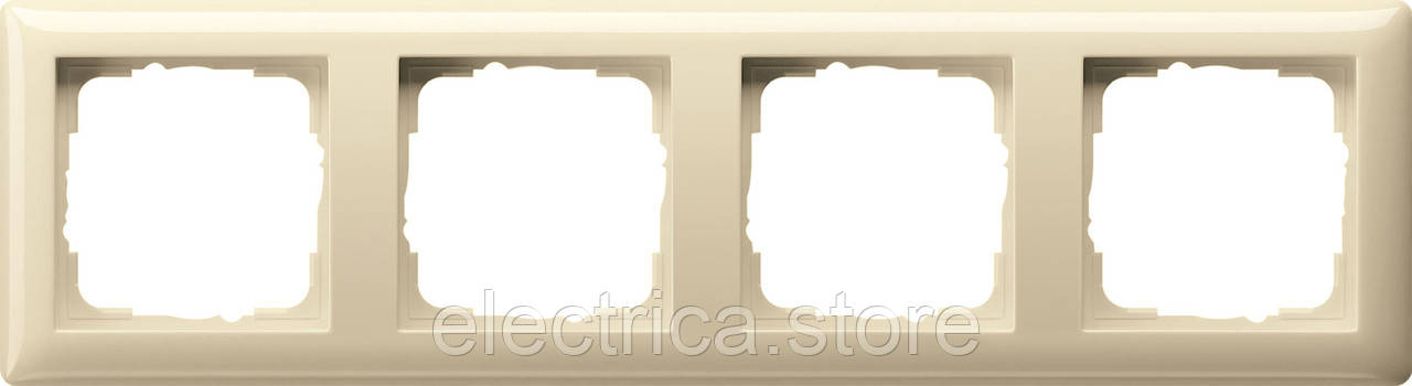 Рамка 4-місна Standard 55 кремовий Gira 021401, фото 1