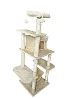 Когтеточка для кошек Funfit Cat Tree 1063 Beige (бежевый) дряпка домик для кошек и котят Игровой комплекс