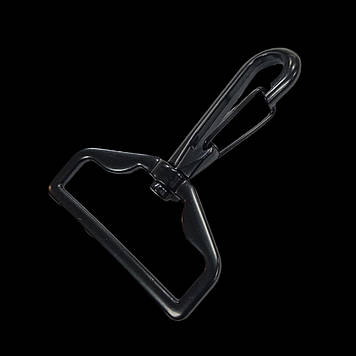 Карабін для сумки 38 мм, колір чорний матовий