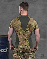 Военная футболка мультикам coolmax зсу, мужская футболка мультикам, армейская боевая тактическая футболка