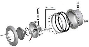 Замок конічний для прожектора під скловолокно PG- 05111501