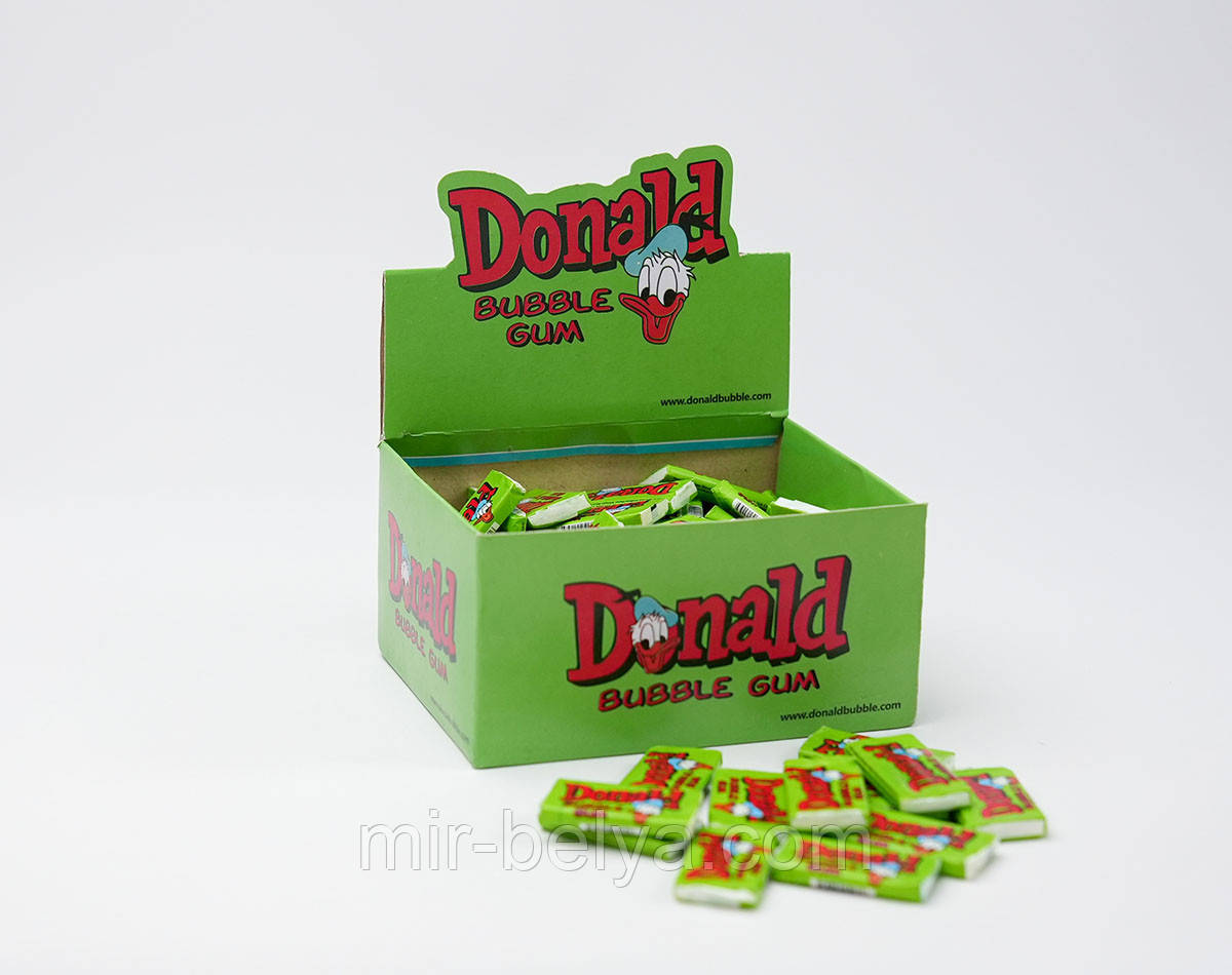 Жувальна гумка дональд donald bubble жвачка Legendary Donald Bubble Gum