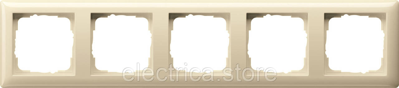 Рамка 5-місна Standard 55 кремовий Gira 021501, фото 1