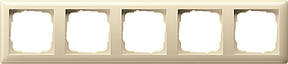 Рамка 5-місна Standard 55 кремовий Gira 021501