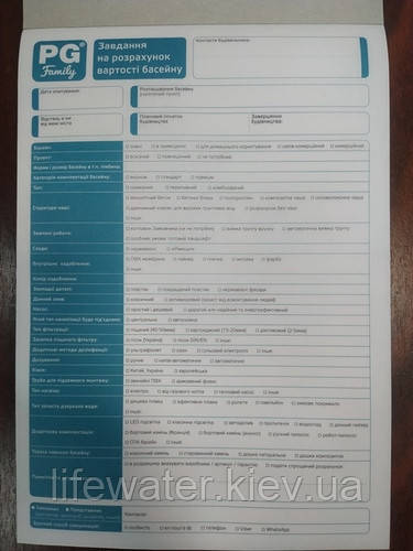 Опитувальний лист PG-family questionnaire