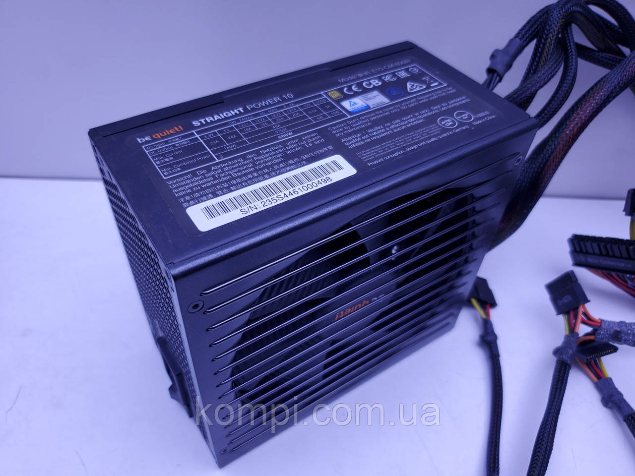 Блок живлення 600W Be Quiet! STRAIGHT POWER 10 (E10-CM-600W, 80Plus, б/у)