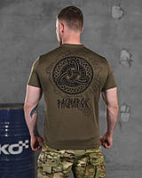 Тактическая футболка зсу хаки, летняя армейская футболка олива, военная футболка олива с липучками if168