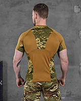 Футболка армейская тактическая койот, военная футболка зсу потоотводящая, тактическая футболка койот coollpas