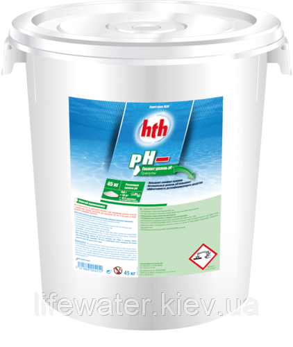 РН мінус hth 45кг (Франція), порошок pH MOINS MICRO-BILLES S800815HK, фото 1