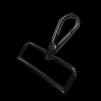 Карабін для сумки 50 мм колір, чорний матовий