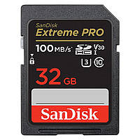 Карта памяти SanDisk 32GB SD class 10 UHS-I U3 V30 Extreme PRO (SDSDXXO-032G-GN4IN)(1695286598756)