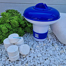 Поплавок + набір хімії для каркасного та надувного басейну AquaDoctor MC-T 3 в 1