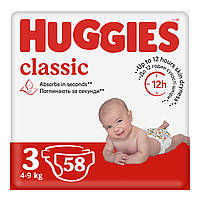 Подгузники Huggies Classic 3 (4-9 кг) Jumbo 58 шт (5029053543109)(1899443171756)