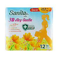 Гигиенические прокладки Sanita 3D Airy Gentle Ultra Slim Wing 24.5 см 12 шт. (8850461090803)(1755166417756)