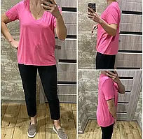 Жіноча рожева футболка