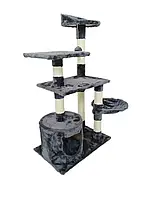 Когтеточка для кошек Funfit Cat Tree 1305 Grey (серый) дряпка домик для кошек и котят Игровой комплекс