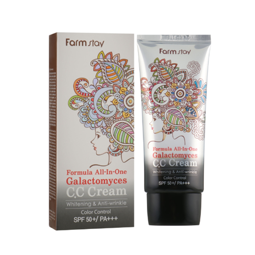 FarmStay Formula All-In-One Galactomyces C.C Cream SPF50 Багатофункціональний СС крем, 50 мл