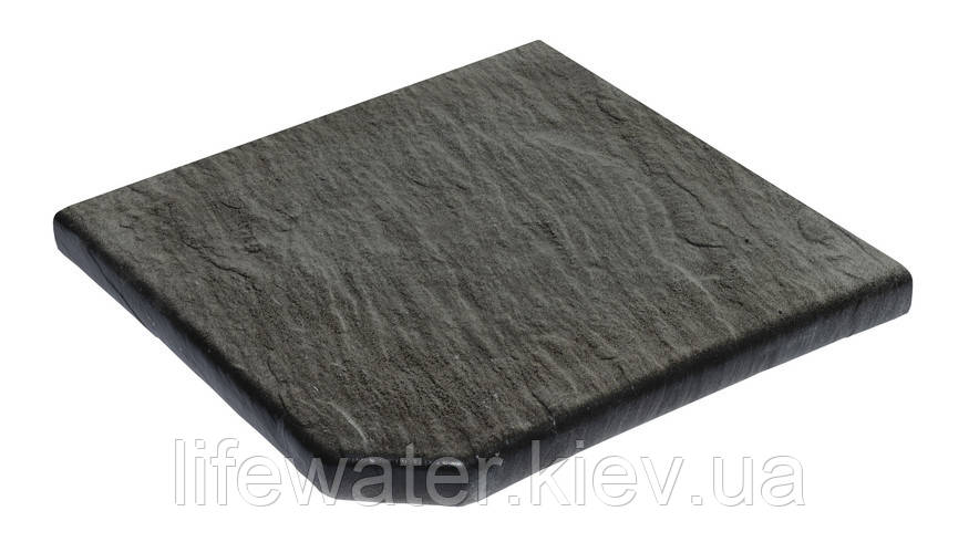Камінь 33, кут зовнішній 33х33х3,5 гострий, NOVASCHISTE, тон Anthracite 311305