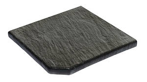 Камінь 33, кут зовнішній 33х33х3,5 гострий, NOVASCHISTE, тон Anthracite 311305
