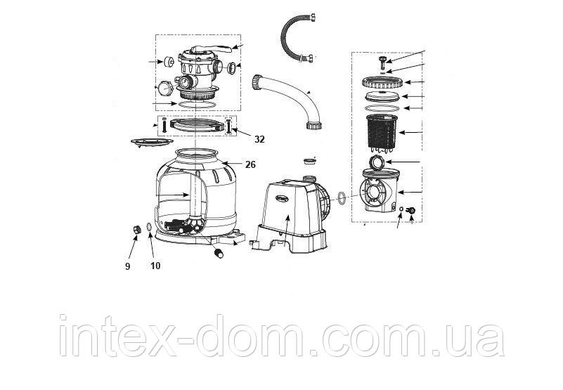 Резервуар Intex 12714 для піску (26652, 26680)