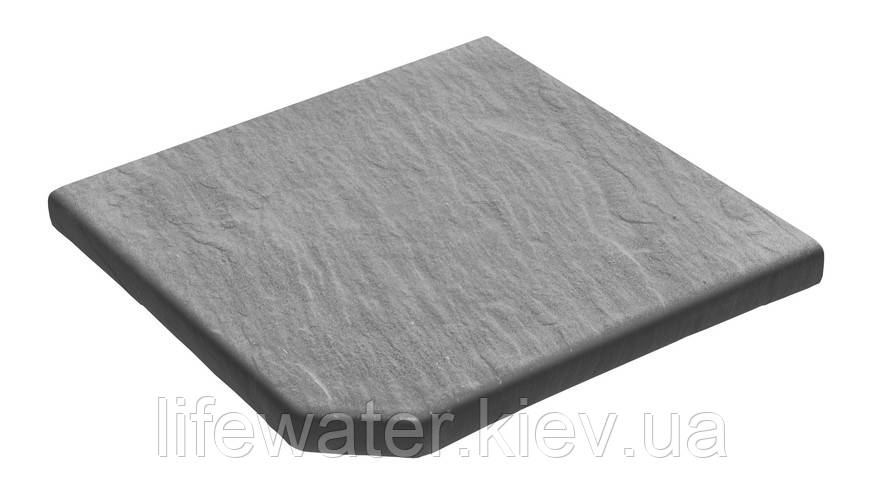 Камінь 33, кут зовнішній 33х33х3см гострий, NOVASCHISTE, тон Gris 311653