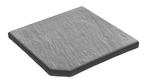 Камінь 33, кут зовнішній 33х33х3см гострий, NOVASCHISTE, тон Gris 311653