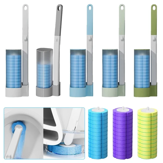 Настінний пристрій для чищення зі змінними насадками Toilet cleaner set XL-852