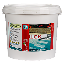 PG-31.3 шок у табл. 7г, 3 кг 70% (Італія) не стабілізований (гіпохлорит кальцію) PG-31.3