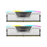 Модуль памяти для компьютера DDR5 32GB (2x16GB) 5600 MHz Vengeance RGB White Corsair