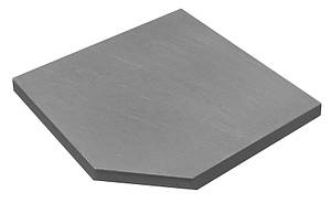 Камінь 33, кут  внутрішній 45х45х3 гострий, NOVASCHISTE, тон Gris 310678