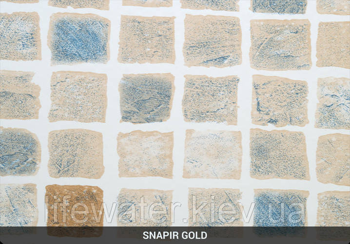 Мембрана золота мозаїка Snapir Gold NG, 1.65м з лаковим покриттям, армована OgenFlex 327072025001