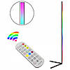 Кутова LED RGB Bluetooth лампа торшер з пультом і керуванням із телефона, фото 4