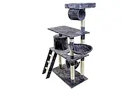 Когтеточка для кошек Funfit Cat Tree 140 см (темно-серый) 1950 дряпка домик для кошек и котят Игровой комплекс