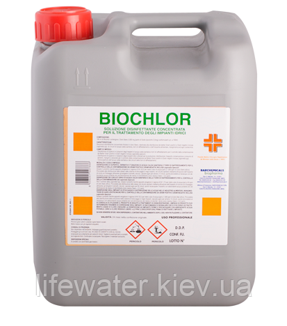 Biochlor знищення Легіонели 10 л (Італія), та інших бактерій у водопроводах 860202017, фото 1