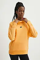 Urbanshop com ua Кофта adidas Z.N.E жіноча колір жовтий з капюшоном однотонна IS3910 РОЗМІРИ ЗАПИТУЙТЕ