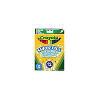 Набор для творчества Crayola 12 тонких фломастеров ярких цветов (7509)(1922504477756)