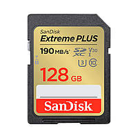 Карта памяти SanDisk 128GB SDXC class 10 UHS-I U3 4K Extreme Plus (SDSDXWA-128G-GNCIN)(1694266795756)