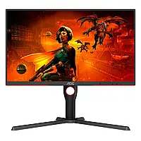 Монiтор AOC 27" U27G3X/BK IPS 4K 160Hz 2*HDMI DP Pivot G-Sync Black/Red