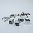 Захисні ковпачки на ніпеля Emgrand + ключик-брелок у подарунок! Колір хром, фото 2