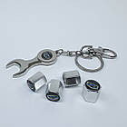 Захисні ковпачки на ніпеля Emgrand + ключик-брелок у подарунок! Колір хром, фото 4