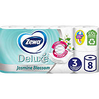 Туалетная бумага Zewa Deluxe Жасмин 3 слоя 8 рулонов (7322541171753)(1754385120756)