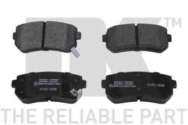 Гальмівнi колодки дискові зад. Hyundai Accent I20/I30/Ix35/Sonata/Kia CeeD/Rio/Sportage 1.2-3.3 05-