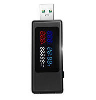 USB Тестер Keweisi KWS-V30 QC3.0 4-30 V 195 W 6.5A вольтметр амперметр вимірювач ємності акумулятора струм Код/Артикул 10 77006
