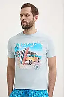 Urbanshop com ua Бавовняна футболка Vilebrequin PORTISOL чоловіча з принтом PTSAP384 РОЗМІРИ ЗАПИТУЙТЕ