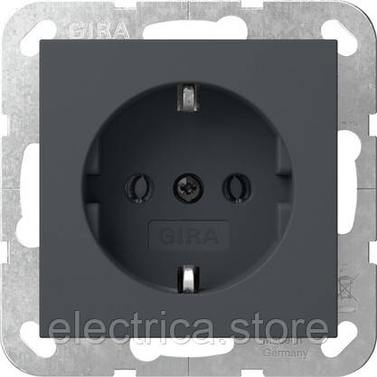 Розетка з заземленням System 55 антрацит 418828, фото 1