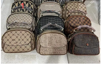 Сумочка жіноча крос-боді на два відділення зі штучної шкіри в різних кольорах Liza