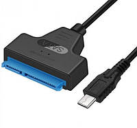 Адаптер Type-C на SATA для подключения HDD SSD 2.5 конвертер переходник кабель 3.0 питание дл винчестер карман