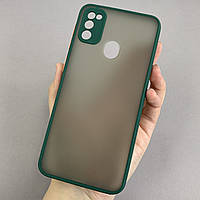 Чехол для Samsung Galaxy M21 чехол с защитой для камеры матовый на телефон самсунг м21 темно-зеленый tcb