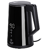 Електрочайник Adler AD 1345 чорний LED з регулятором температури 1.7л STRIX, фото 3