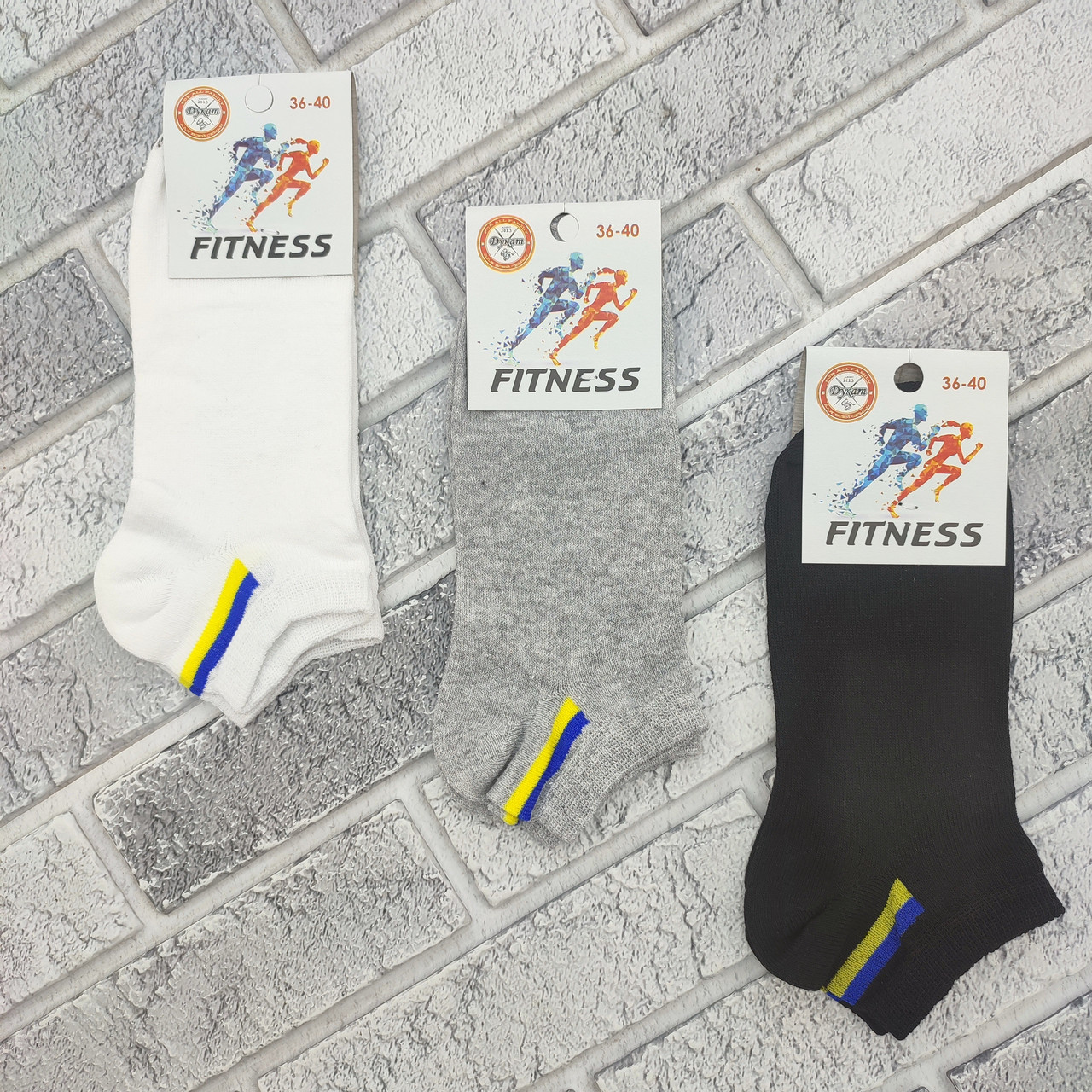 Шкарпетки жіночі короткі весна/осінь р.36-40 асорті прапор FITNESS ДУКАТ 30038818, фото 1